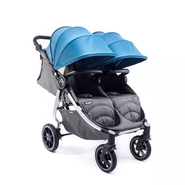 SILLA DE PASEO GEMELAR BABY MONSTERS EASY TWIN 4 + CAPOTAS